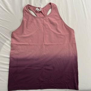 3 piece pink and purple ombré workout set NWT